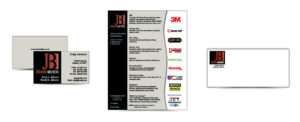 Point Graphics design business cards, logo, sell sheet, envelope for Johnson Brothers